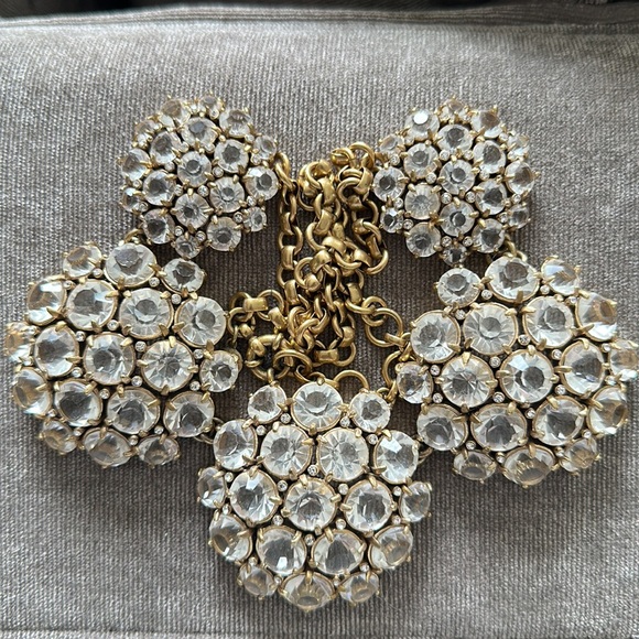 j.crew Gold Crystal studded Necklace - Picture 5 of 6